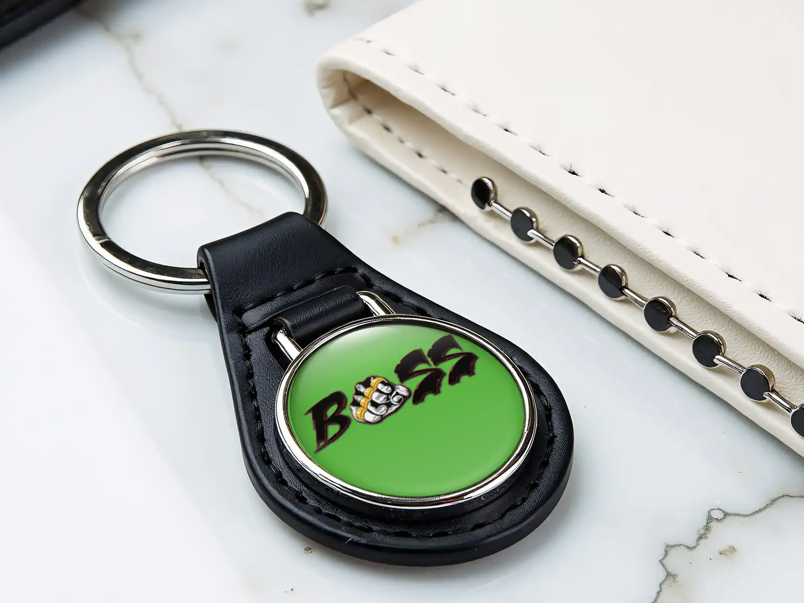 Logo Keychains Classic Shape Racing Style